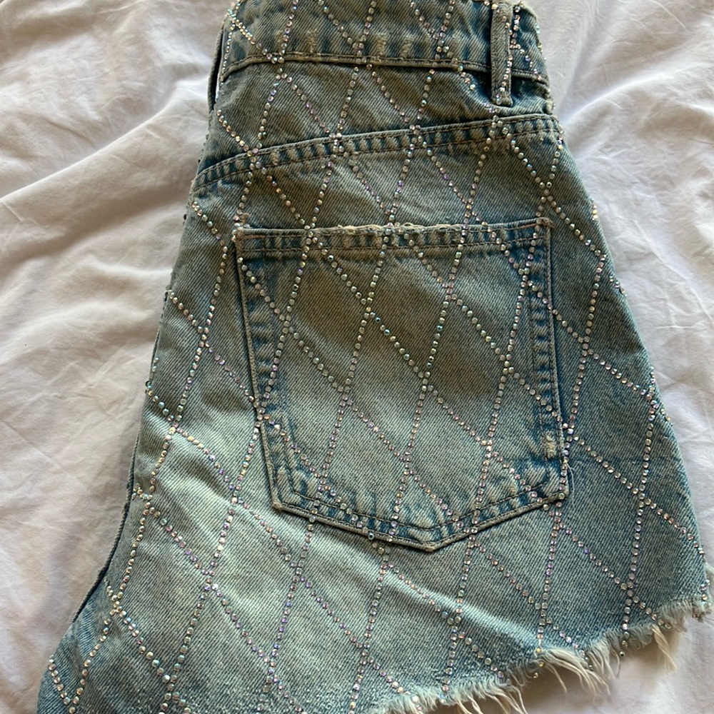 Embellished Denim Shorts 🆕
